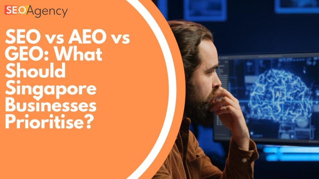 Photo of a man thinking while looking at an AI screen, pondering its effects on SEO