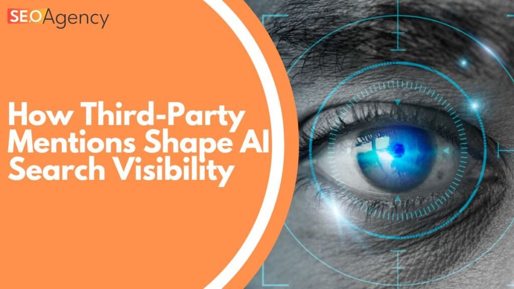 Photo of an eye, representing AI search visibility