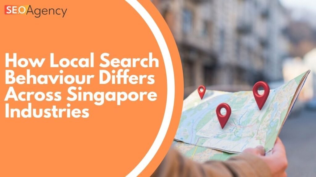 Photo of a person holding a map, representing " local search behaviour in Singapore